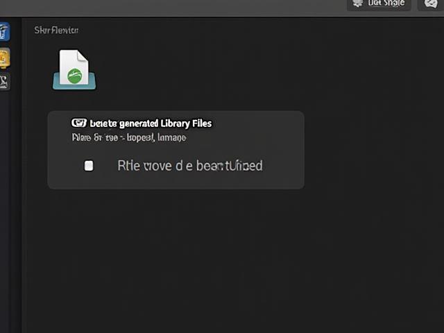 Detailed view of the Final Cut Pro Delete Generated Library Files dialog box